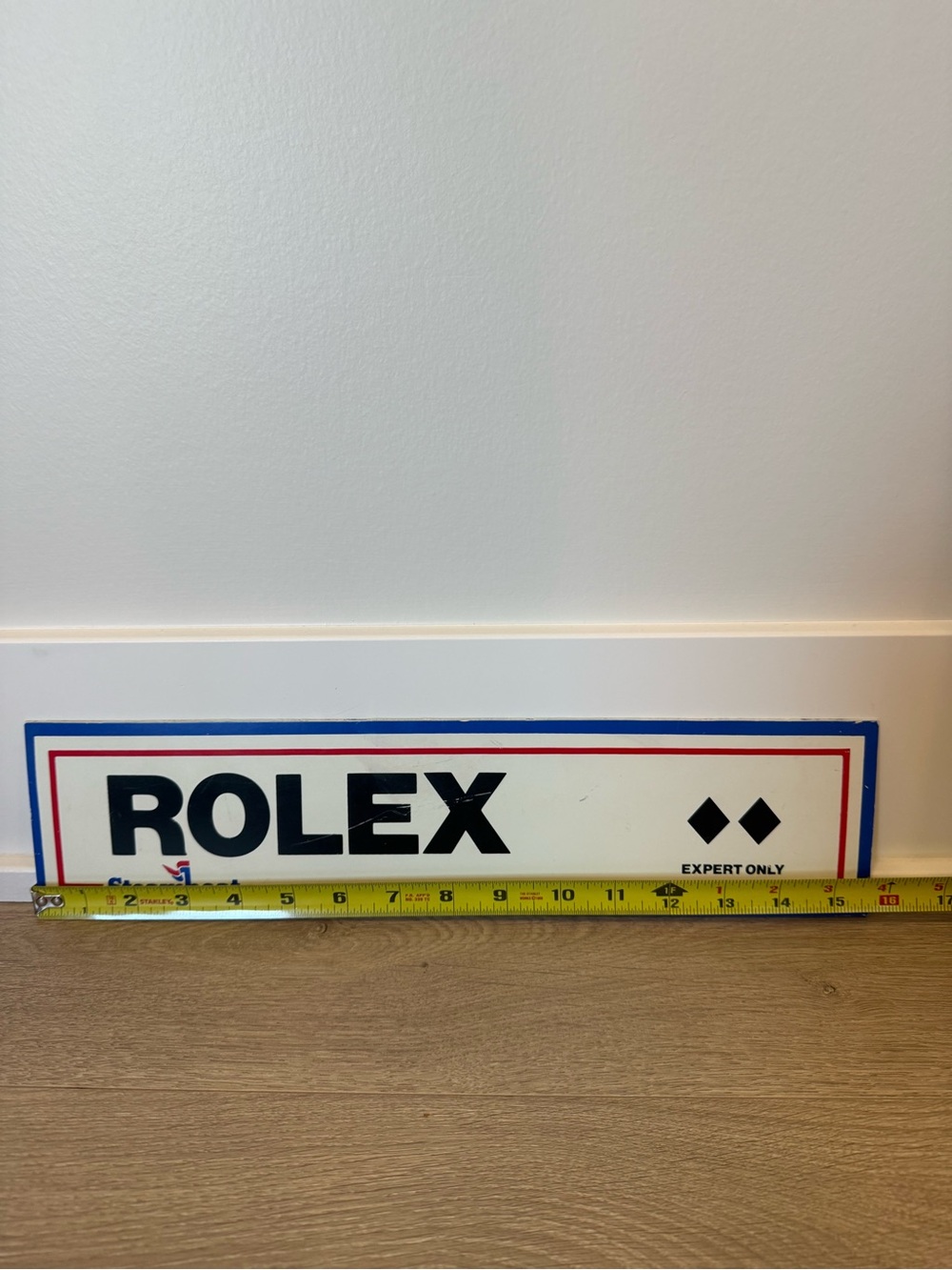 Steamboat Ski Resort Rolex Trail Sign - Double Black Diamond - Expert Only 15.5” - Picture 3 of 5